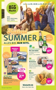Füllhorn Landau Biomarkt Prospekt - Festival Summer - alles Bio - nur HIts