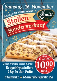 Emil Reimann Prospekt - Stollen-Sonderverkauf