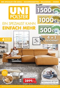Uni-Polster Prospekt - Angebote ab 08.01.
