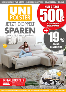 Uni-Polster Prospekt - Angebote ab 12.03.