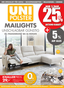 Uni-Polster Prospekt - Angebote ab 07.05.