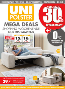 Uni-Polster Prospekt - Angebote ab 15.05.