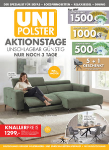 Uni-Polster Prospekt - Angebote ab 02.07.