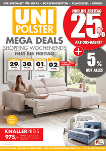 Uni-Polster Prospekt - Angebote ab 29.09.