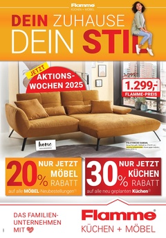 Flamme Küchen + Möbel Prospekt - Dein Zuhause dein Stil - Seite 1
