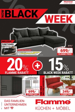 Flamme Küchen + Möbel Prospekt - Black Week - Seite 1