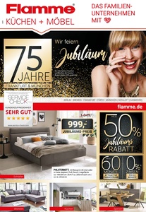 Flamme Küchen + Möbel Prospekt - Jubiläum