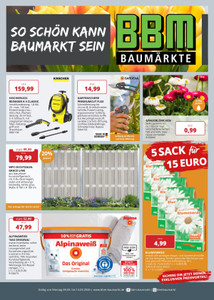 BBM Baumärkte Prospekt - Gültig vom 09.03.2026 bis zum 14.03.2026.