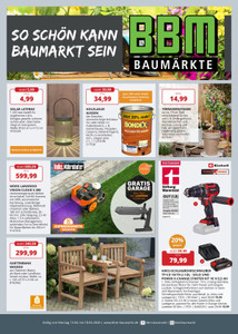 BBM Baumärkte Prospekt - So schön kann Baumarkt sein