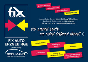Lack- und Karosserieservice Bochmann Prospekt - fix Auto
