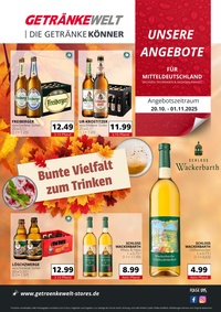 Getränkewelt Prospekt - Angebote gültig bis 01.11.25