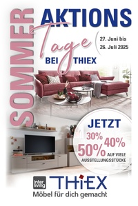 Möbel Thiex Prospekt - Sommer Aktionstage