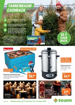 team Baumarkt Prospekt - Tannenbaum-Cashback - Seite 1