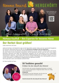 Hörhaus Kaulfuß Prospekt - Der Herbst lässt grüßen!