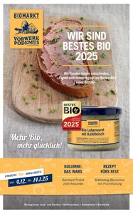 Biomarkt Vorwerk Podemus Prospekt - Angebote