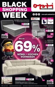 Opti Wohnwelt Prospekt - OW11 - Black Shopping Week