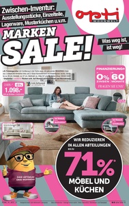 Opti Wohnwelt Prospekt - Marken Sale