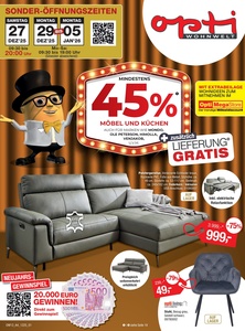 Opti Wohnwelt Prospekt - Angebote ab 24.12.