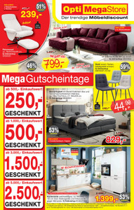 Opti Wohnwelt Prospekt - Mega Gutscheintage
