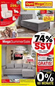Opti Wohnwelt Prospekt - Mega Summer Sale