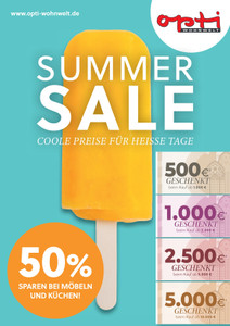 Opti Wohnwelt Prospekt - Summer Sale