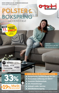 Opti Wohnwelt Prospekt - Polster & Boxspring