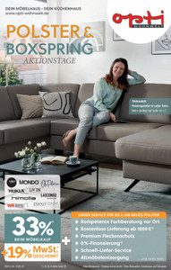 Opti Wohnwelt Prospekt - Polster & Boxspring