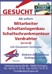 Elektro-Anlagenbau Zschopau Prospekt - Elektro-Anlagenbau Zschopau - nur Mittelsachsen