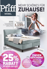 Pfiff Möbel Prospekt - Angebote ab 11.04.