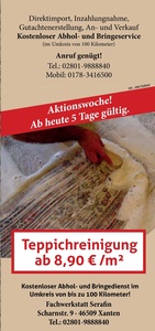 Teppichwäscherei Serafin Prospekt - Orient-Teppich Serafin