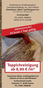 Teppichwäscherei Serafin Prospekt - Orient-Teppich Serafin