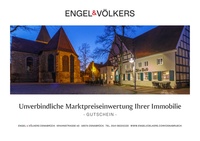 Engel & Völkers Prospekt - Unverbindliche Marktpreiseinwertung Ihrer Immobilie