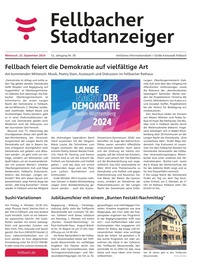 Stuttgarter Zeitung Prospekt - Fellbacher Wochenblatt_KW 39_2024