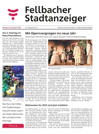 Stuttgarter Zeitung Prospekt - Fellbacher Wochenblatt_KW 52_2024