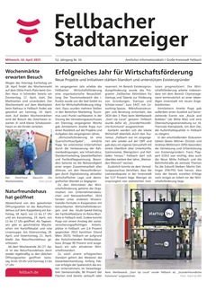 Stuttgarter Zeitung Prospekt - Fellbacher Wochenblatt KW16