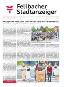 Stuttgarter Zeitung Prospekt - Fellbacher Wochenblatt KW 42_2025