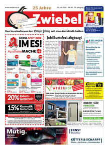 Stuttgarter Zeitung Prospekt - Anzeigenblatt Zwiebel KW26
