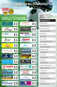 Stuttgarter Zeitung Prospekt - EZ Tippspiel 4. Spieltag
