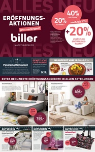 biller Prospekt - Eröffnungsaktionen jetzt verlängert!