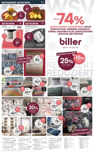 biller Prospekt - Bis zu 74% wegen großer Lagerräumung