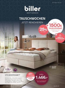 biller Prospekt - TAUSCHWOCHEN