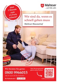 Malteser Prospekt - Malteser, wir sind da wenn es schnell gehen muss