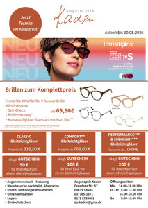Augenoptik Kaden Prospekt - Optik Kaden