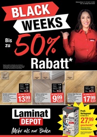 Laminat DEPOT Prospekt - Black Weeks 50% Rabatt