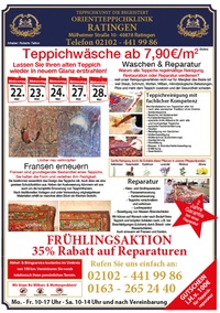 Orient-Teppich-Klinik Prospekt - Angebote ab 22.05.