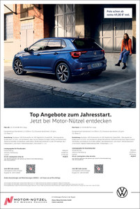 Motor Nützel Prospekt - Top Angebote zum Jahresstart.