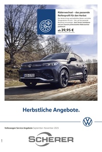 Autohaus Scherer Prospekt - Herbstliche Angebote