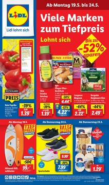 Lidl Prospekt - Vielen Marken zum Tiefpreis