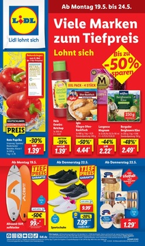 Lidl Prospekt - Vielen Marken zum Tiefpreis