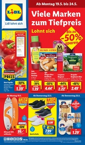 Lidl Prospekt - Vielen Marken zum Tiefpreis